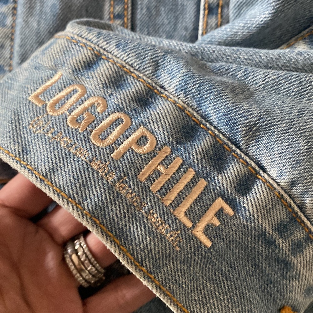 Logophile Denim Patch Jacket - image 4